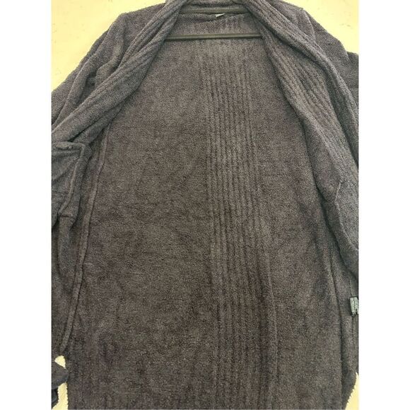 Barefoot dreams black long weekend open front cardigan small - Picture 8 of 8